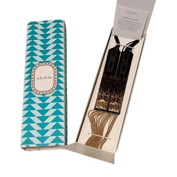 Stella & Dot Jasper Ombré  Beaded Long Necklace NWT - Picture 6 of 6